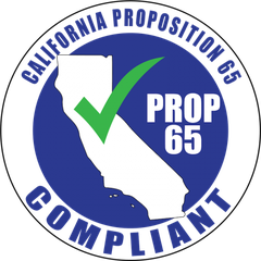 California Proposition 65 compliant mark